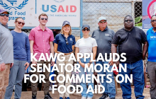 Image: KAWG applauds Senator Moran for comments on food aid.