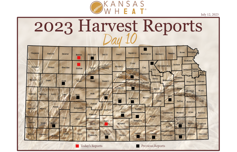 2023 Kansas Wheat Harvest Report Day 10