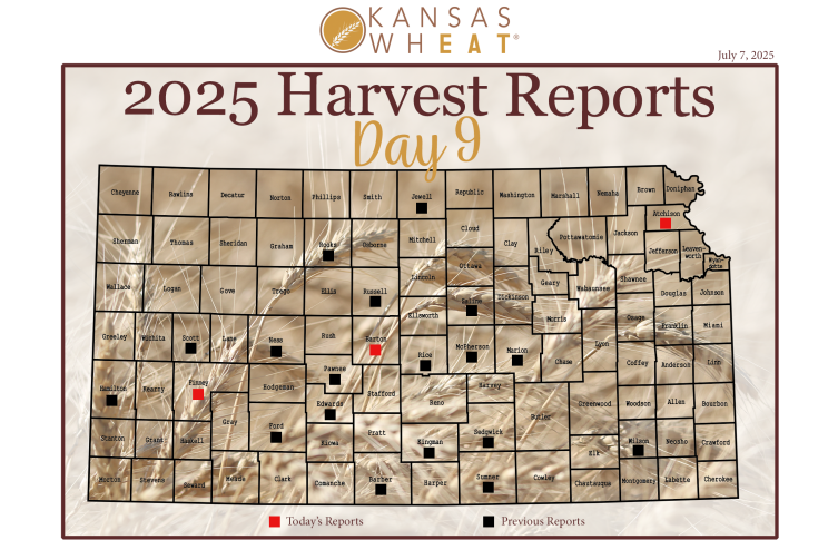 Map: Day 9 Harvest Report.