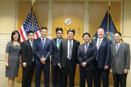 The Taiwan Agricultural Trade Goodwill Mission visited the Kansas Wheat Innovation Center in Manhattan.