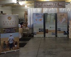 Photo: Kansas Wheat booth at Kansas State Fair. 