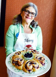 Merry Graham was selected as the Champion in the Food Blogger Division with her Blackberry Ginger Speculaas Danish Wreath.