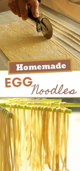 We're just going to say it... Homemade noodles are a lost art, and SO SIMPLE, TOO! You can make these babies with ingredients and tools you're sure to have at home!