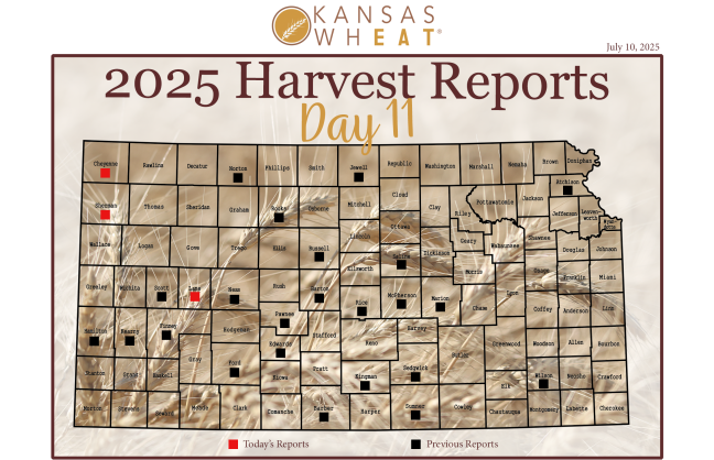 Map: Day 11 Harvest Report.