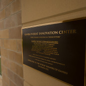 Dedication plaque.