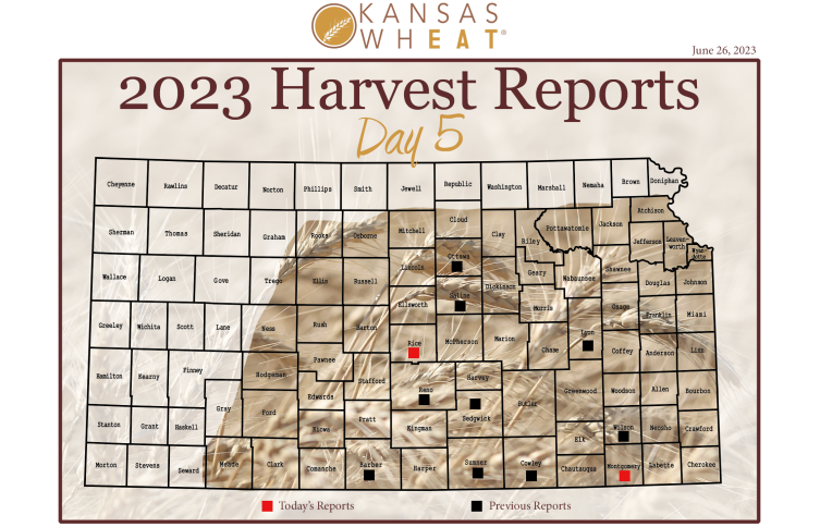 2023 Harvest Report, Day 5 map.