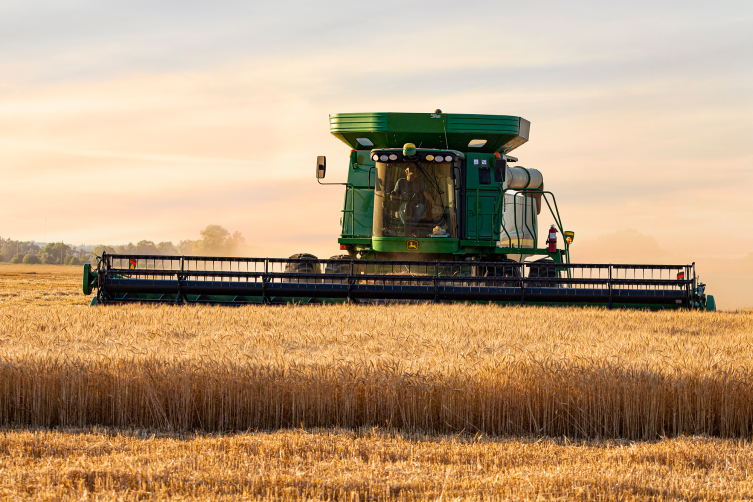 Wheat harvest photo by Loribeth Reynolds, Hutchinson, Kansas.