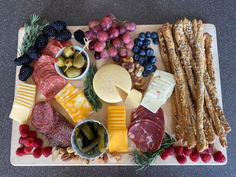 Photo: Kansas Crunchy Breadsticks on Charcuterie Board.