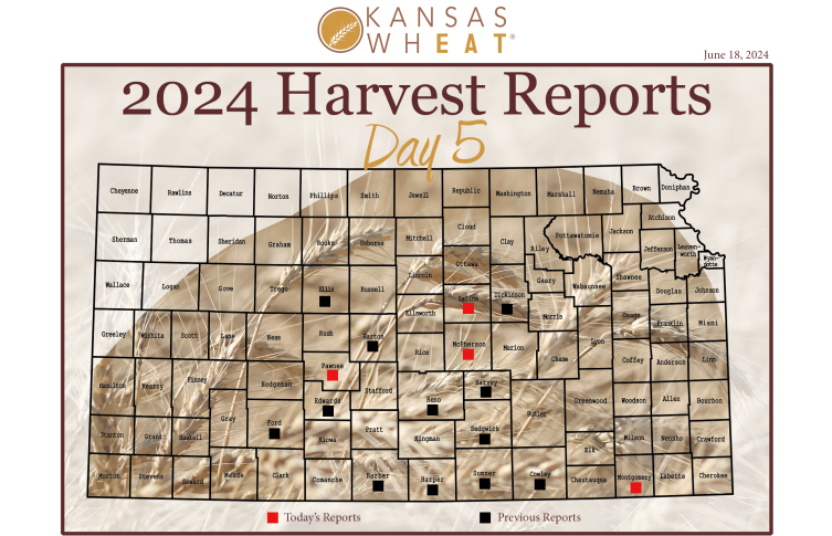 Map: Day 5 Harvest Report.