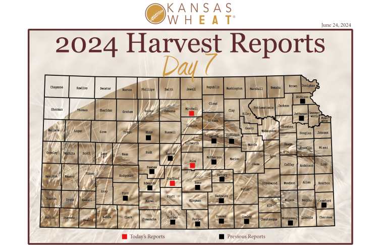 Map: Day 7 Harvest Report.