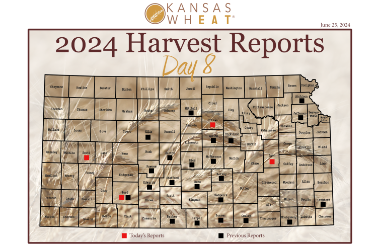 Map: Day 8 Harvest Report.