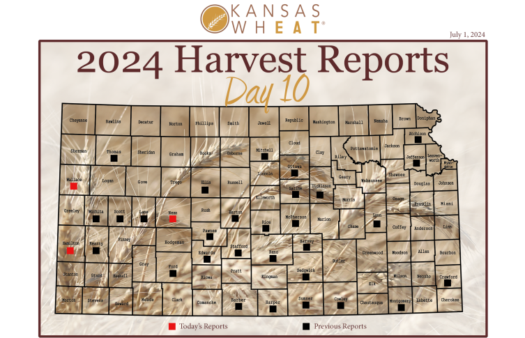 Map: Day 10 Harvest Report.