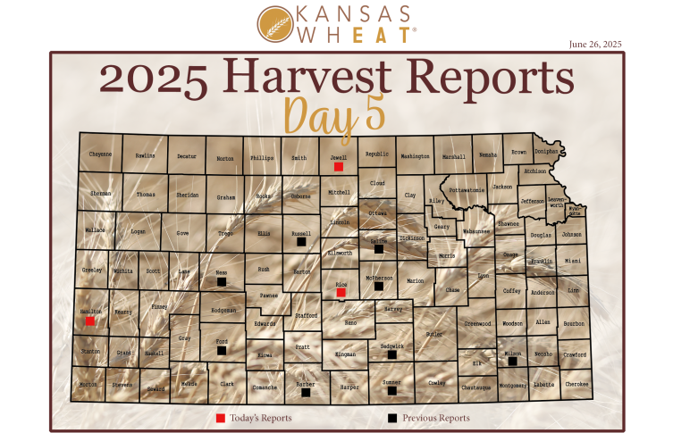 Map: Day 5 Harvest Report.