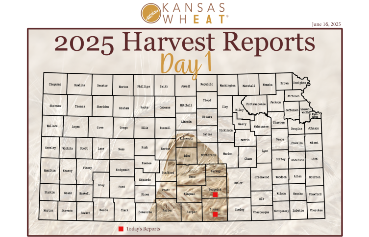 Image: Kansas Wheat Harvest Report Day 1.