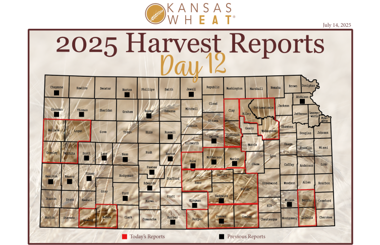 Map: Day 12 Harvest Report.