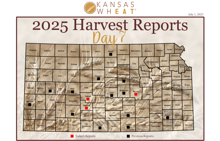 Map: Day 7 Harvest Report.