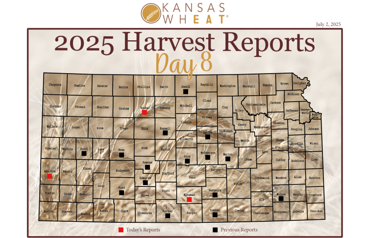 Map: Day 8 Harvest Report.