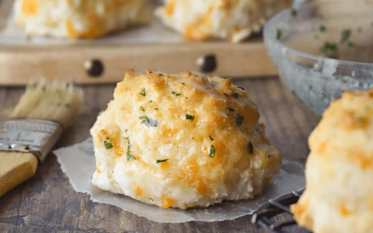 Photo: Cheesy Garlic Drop Biscuits.