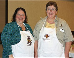 2009 National Festival of Breads winner Dianna Wara with Melanie Eddy.