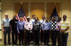 Photo: Nigerian trade team visiting Kansas Wheat Innovation Center, 2014.