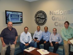 Members of a Peruvian wheat team visit Federal Grain Inspection Service during a trip to Kansas in 2011.