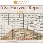 Map: Day 1 Kansas Wheat Harvest Report.