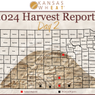 Image: Day 2, Kansas Wheat Harvest Report Map.